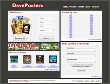 Tablet Screenshot of daveposters.com